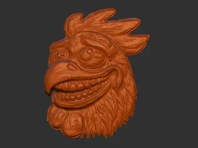 scary chick cnc  3D print model