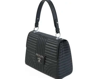 Prada Diagramme Handle Bag Low-poly 3D model