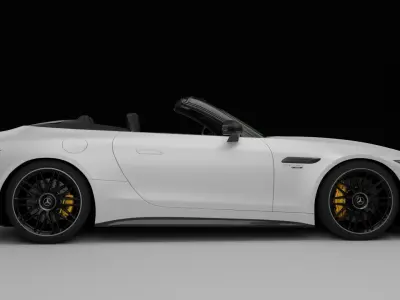 Mercedes amg SL roadster 2023 Low-poly 3D model