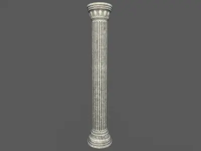 Low Poly Roman Column 2 Low-poly 3D model