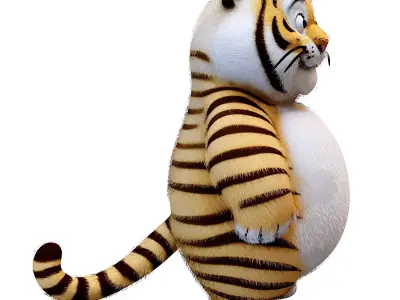 Tiger Toy 3D model purchase