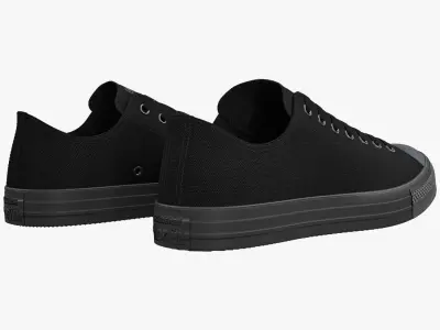 Chuck Taylor All Star Classic Low Top Mono Black 3D model