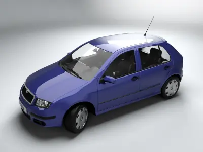 Skoda Fabia Detailed Model 3D model