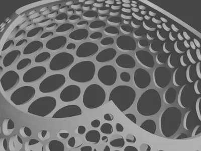 Stereographic Voronoi Sphere 3D print model