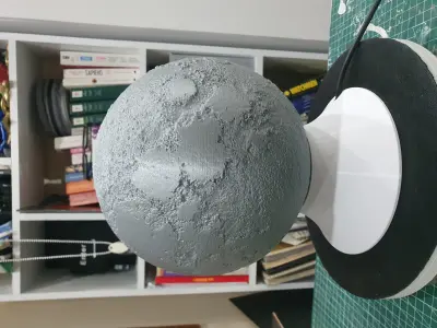 Planet Lamp -- Moon -- 3D Print Ready STL Files 3D print model