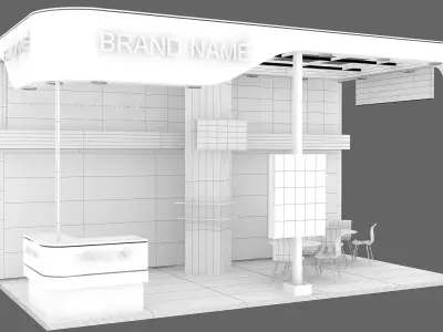3D Exhibition and Booth 3D model