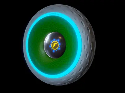 Goodyear Oxygene wheel 3D model