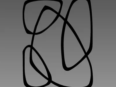 Zeta Mirror in Mayan Bronze 3D model