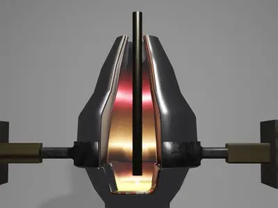 Basic oxygen converter 3D model