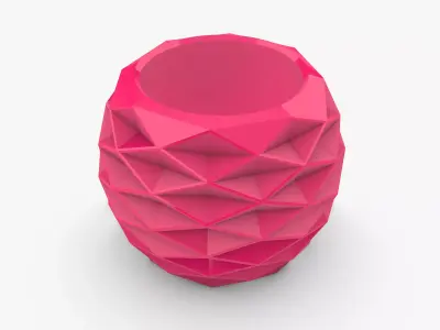 Diamond Vase stationary container 3D print model