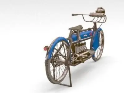 old motorcycle 3D model