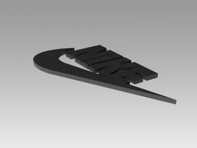 Nike logo 3D model