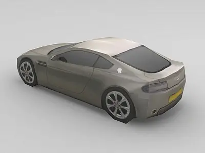 Aston Martin AMV8 Low-poly 3D model