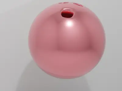 Bronze Bowling Ball 3D model