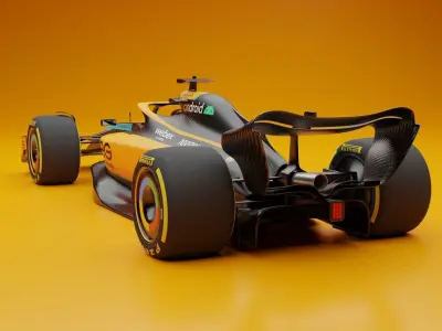 McLaren Formula 1 Car 3D Model 3D model