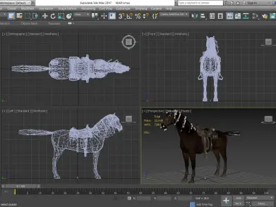 Horse - D7-D8 3D model