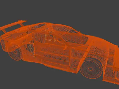 Hyra Fenix - Sport Car - inspired by hyundai n vision 74 3D model