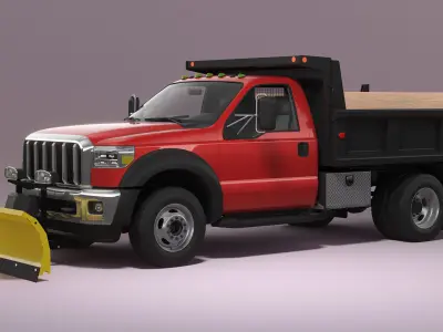 Snow Plow Truck 3D model