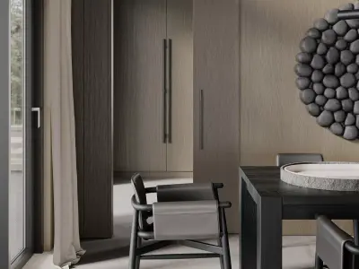 Livingroom and Kitchen 3D model