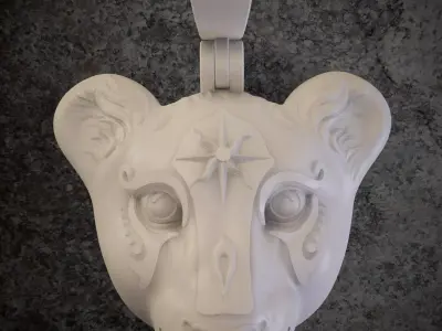 lion indian pendant 3D print model