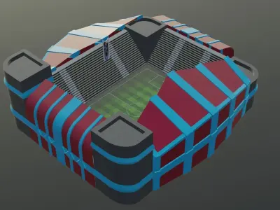 Football Stadium - Trabzonspor Low-poly 3D model