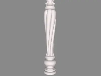 Pillar 007 3D Model 3D print model 3D print model