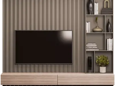 TV Wall 3D model
