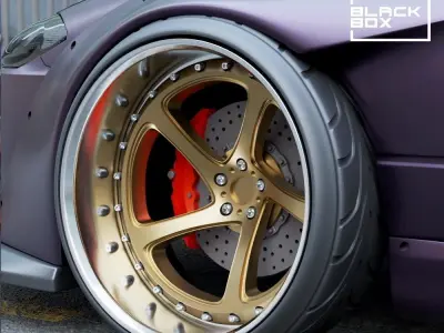 TWISTED STYLE DEEP WHEEL SET FRONT AND REAR  2 OFFSETS 3D print model