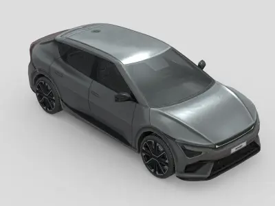Kia EV6 GT-Line 2025 Low-poly 3D model