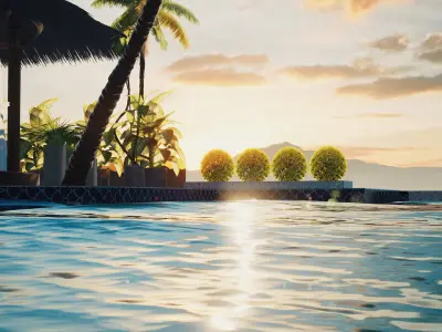 Exterior Beach Resort Scene File  3D model