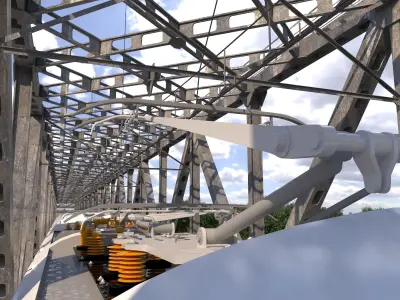 Hi-speed Electric Train Sapsan Siemens Velaro RUS  3D model