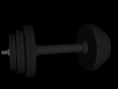 Dumbbell Low-poly 3D model shop