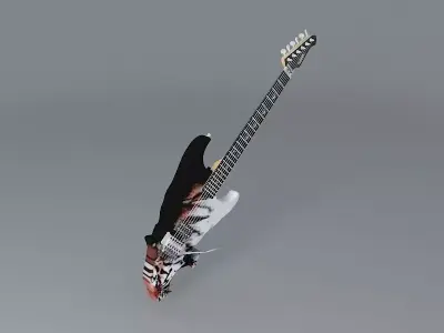 Tiger guitar Free 3D model