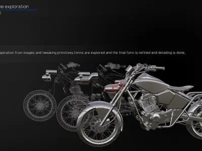 Bajaj Avenger  Motorcycle Redesigned 3d Autodesk Alias Model 3D model