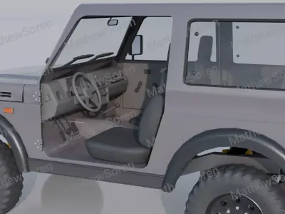 Suzuki Samurai SJ413 3D model