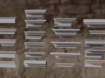 thrust gallery 21 types Free low-poly 3D model