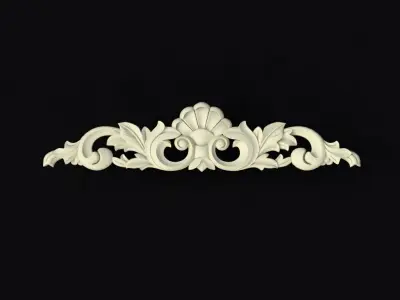 Central decor ornament for furniture 3D model 444