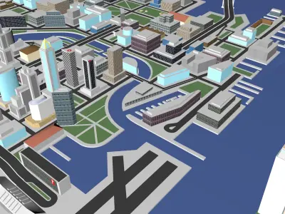 Beijing Birds Nest Urban highrise building building ancillary 3D model