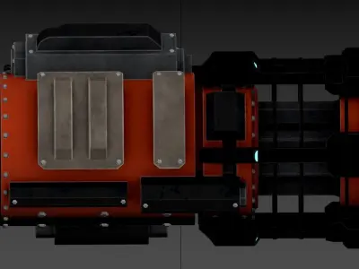 3D model of a mechanical or industrial object 3D model