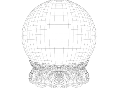 Ornate Crystal Ball 3D model