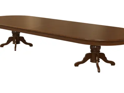 Wood table 4000 3D model