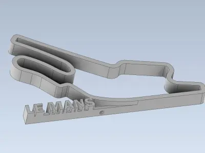 LE MANS GP RACE TRACK 3D print model