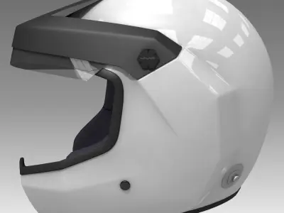 Rally Car Helmet 2 3D model