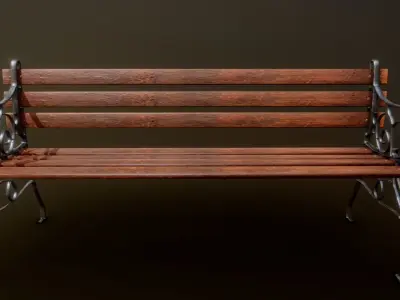 Park Bench Free 3D model