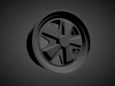 Porsche Fuchs scalable and Printable rim 3D print model