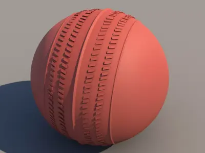 Local  Cricket Ball with Grip around it  Low Poly Low-poly 3D model