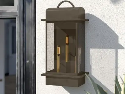 Watterson 3-Light Outdoor Wall Lantern Free 3D model