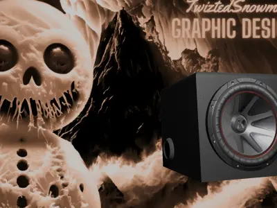 Subwoofer with ported enclosure  3D model