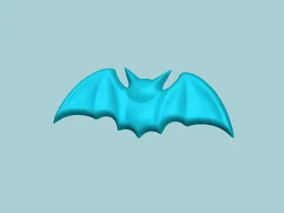 Halloween Molding A01 Bat - Chocolate Silicone Mold 3D print model