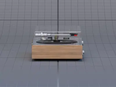 record player 3D model purchase